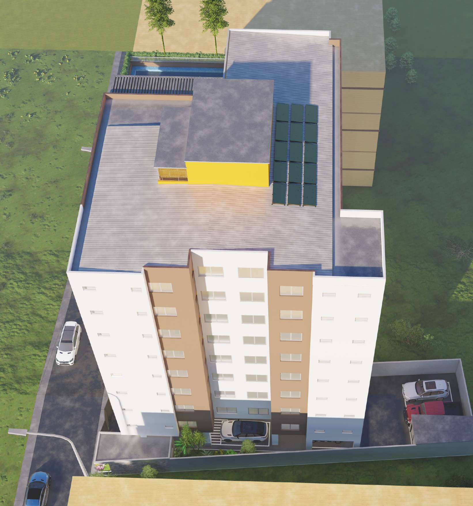 Façade de l'immeuble Horizon 8